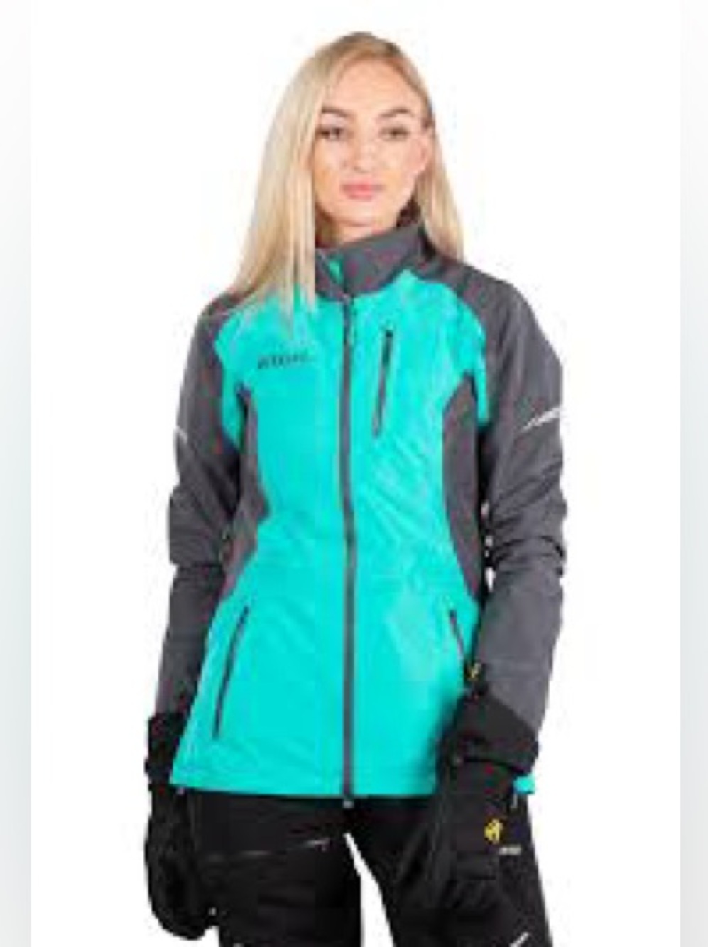KLIM Teal and Gray Women's Waterproof Jacket